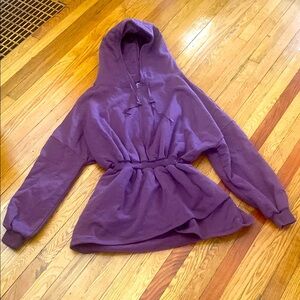 Popflex Purple Hooded Tunic Sweatshirt